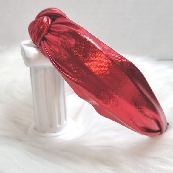 New METALLIC RED HEADBAND christmas Valentines Day - Picture 1 of 5